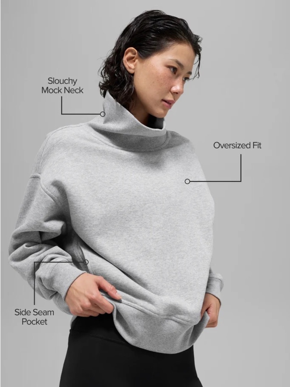 Alo Hazy Mock Neck